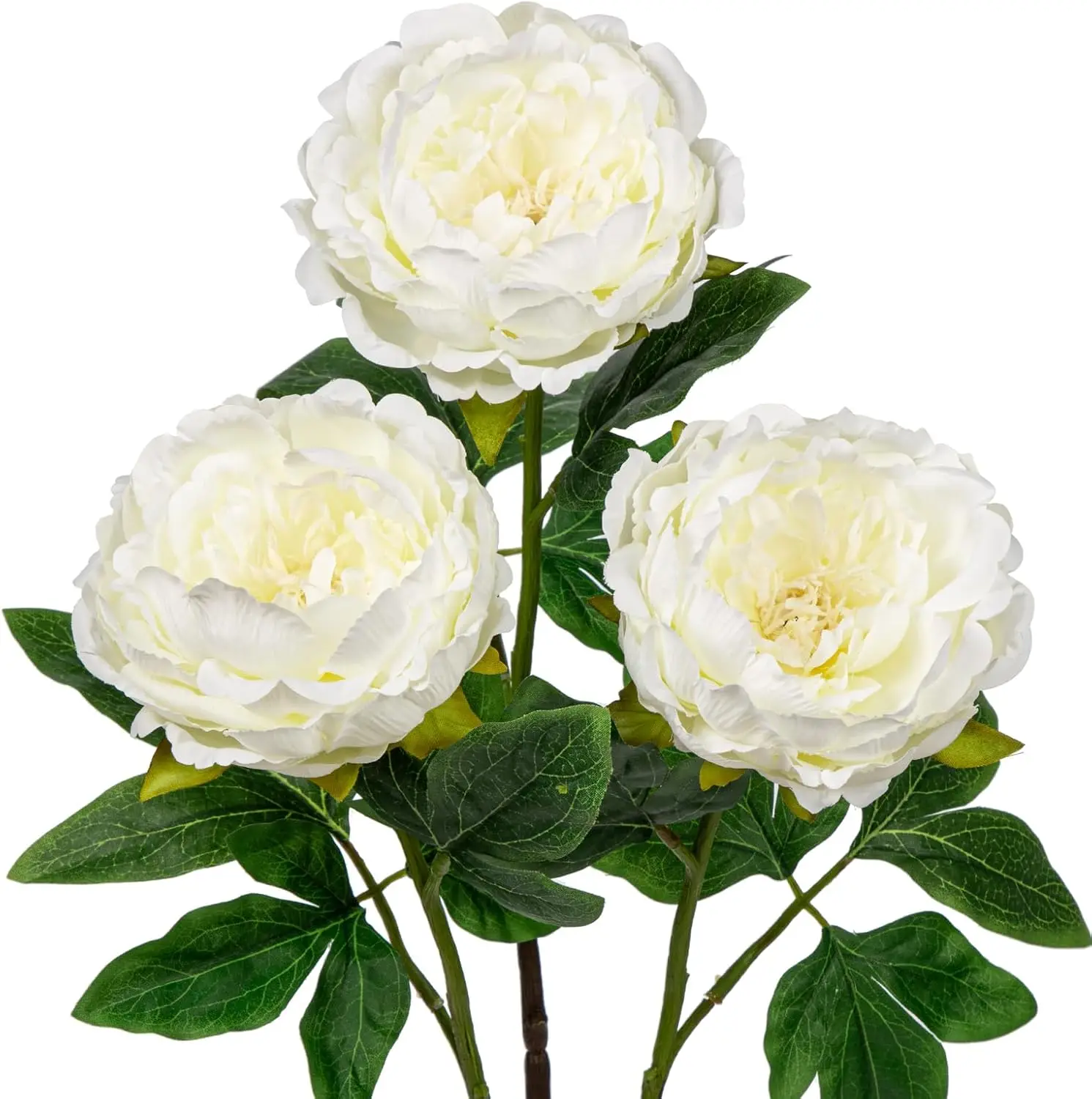 

3PCS 24 Peonies Artificial Flowers, Faux Flowers Spray, Real Touch Fake Flowers Bouquet for Floral Arrangements, Centerpiece,