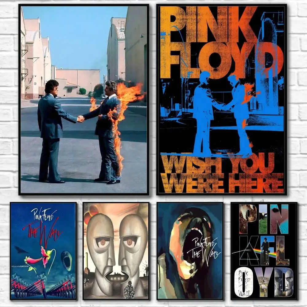 Rock P-Pink F-Floyd Poster Water Proof Paper Print Room Decor Stickers Art Wall Decoration Bedroom Living Room