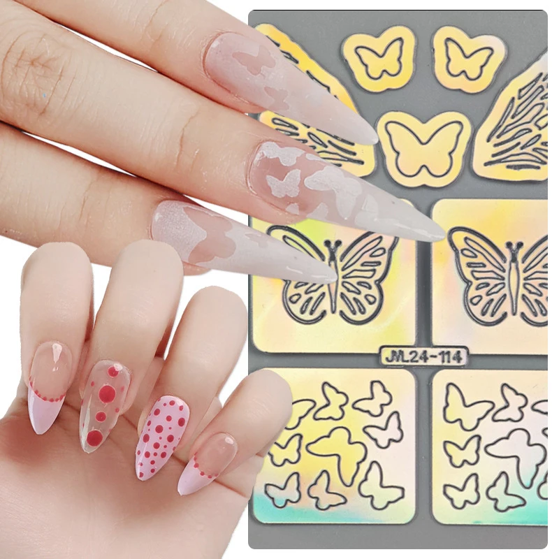 Sweet Butterfly Appliqued Simulation Mesh Dreamy Explosion Bouquet Patch For Diy Handmade Hairband Nail Decoration