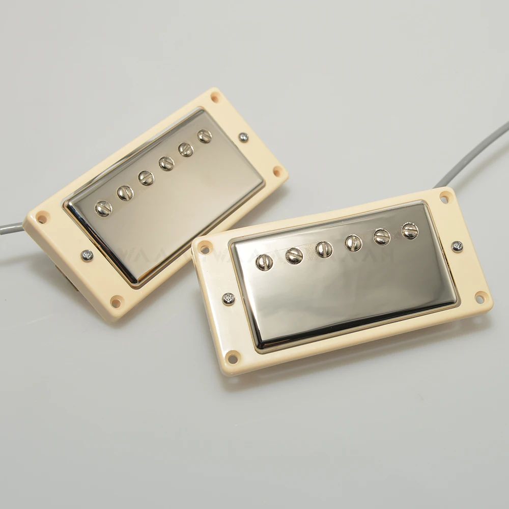 Alnico V GB59 Humbucker Pickup Set Chrome Gold for GB Electric Guitar Chrome Gold Color