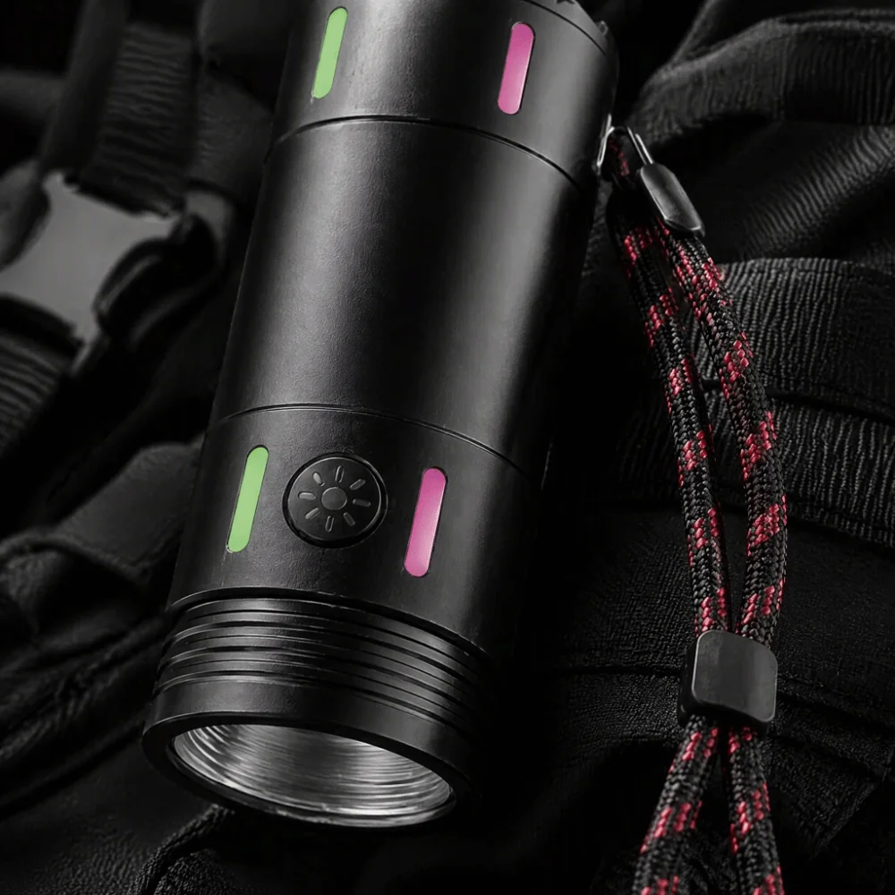 High-Intensity Long-Range Flashlight Bright Portable Rechargeable Flashlight Type-C Charging Digital Display