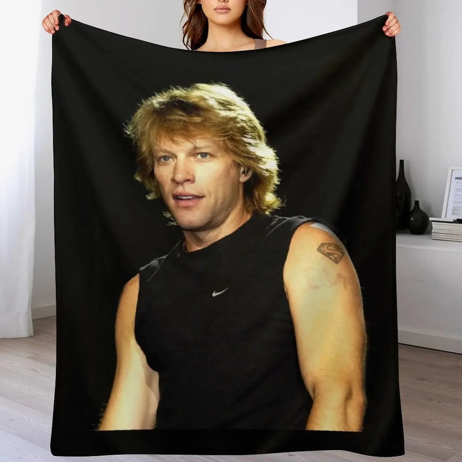 

young b jovi Throw Blanket Quilt valentine gift ideas Sofas Blankets