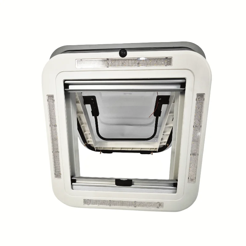 Manufacturer Price RV Sunroof With Built-in LED Lights Dual Layer Acrylic Insect 800x500mm