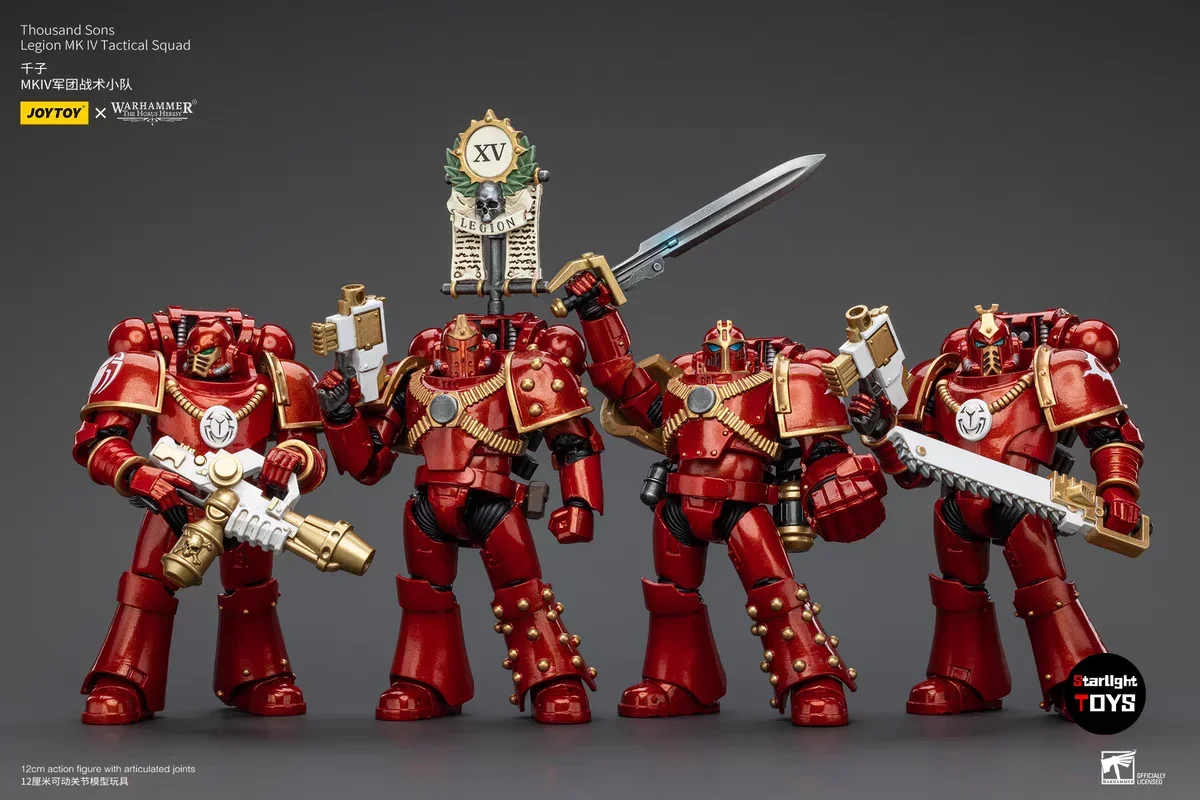 

【24 Hours Delivery】JOYTOY Warhammer 40K Thousand Sons Legion MK IV Tactical Squad Toys Model Ornaments 1/18 Action Figure