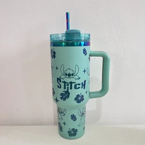 Disney-Grande Capacity Portable thermal mug, vacuum isolated glass, cartoons cartoon bottle of stainless steel, thermal cup, point, 40oz 9 Main Sales Stitch Mug - №6