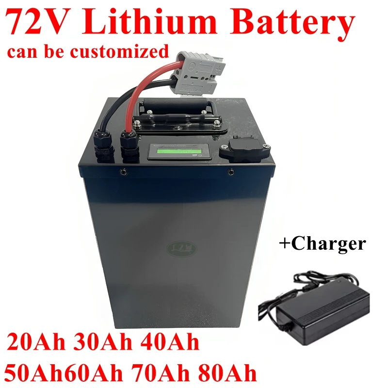 

72V 20AH 30AH 40Ah 50AH 60AH 70AH 80Ah Литий-ионный аккумулятор с BMS для мотоцикла, электромобиля, педаль, энергетическая тележка для гольфа