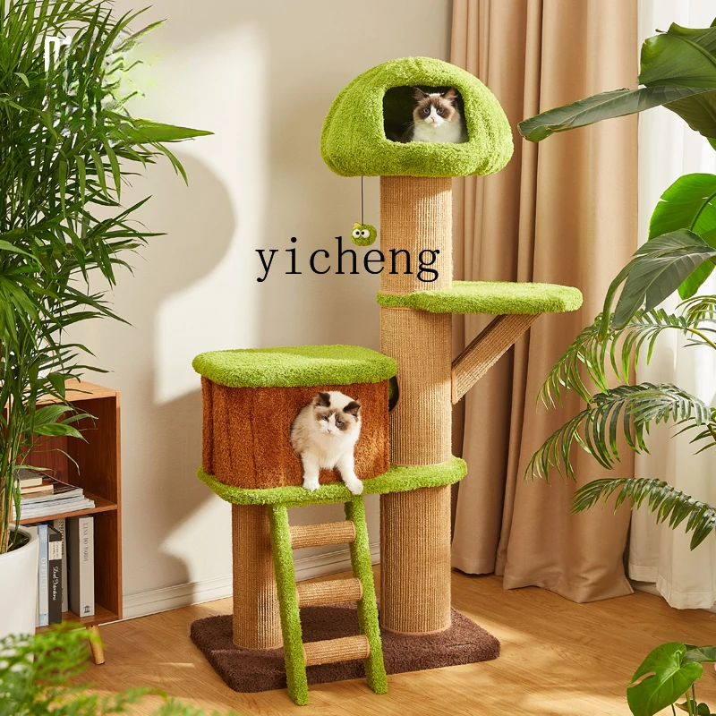 

TQH Forest Tree House Cat Climbing Frame Cat Nest Integrated Four Seasons Universal Cat