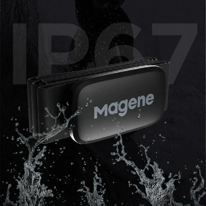 Magene 心拍数モニター - 自転車/スポーツ用 Bluetooth/ANT+ チェストストラップセンサー (デュアルモード)