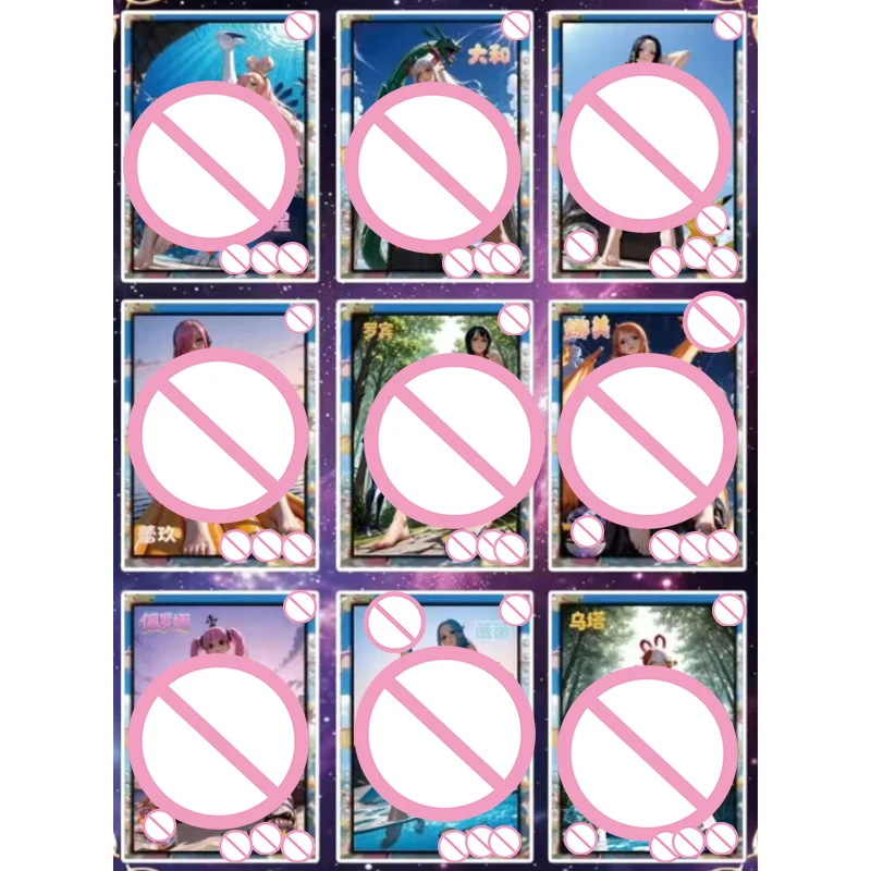 Anime One Piece Hancock Yamato Nami Robin Perona Reiju Vivi Shirahoshi Collection Cards Christmas Birthday Gifts Children's Toys