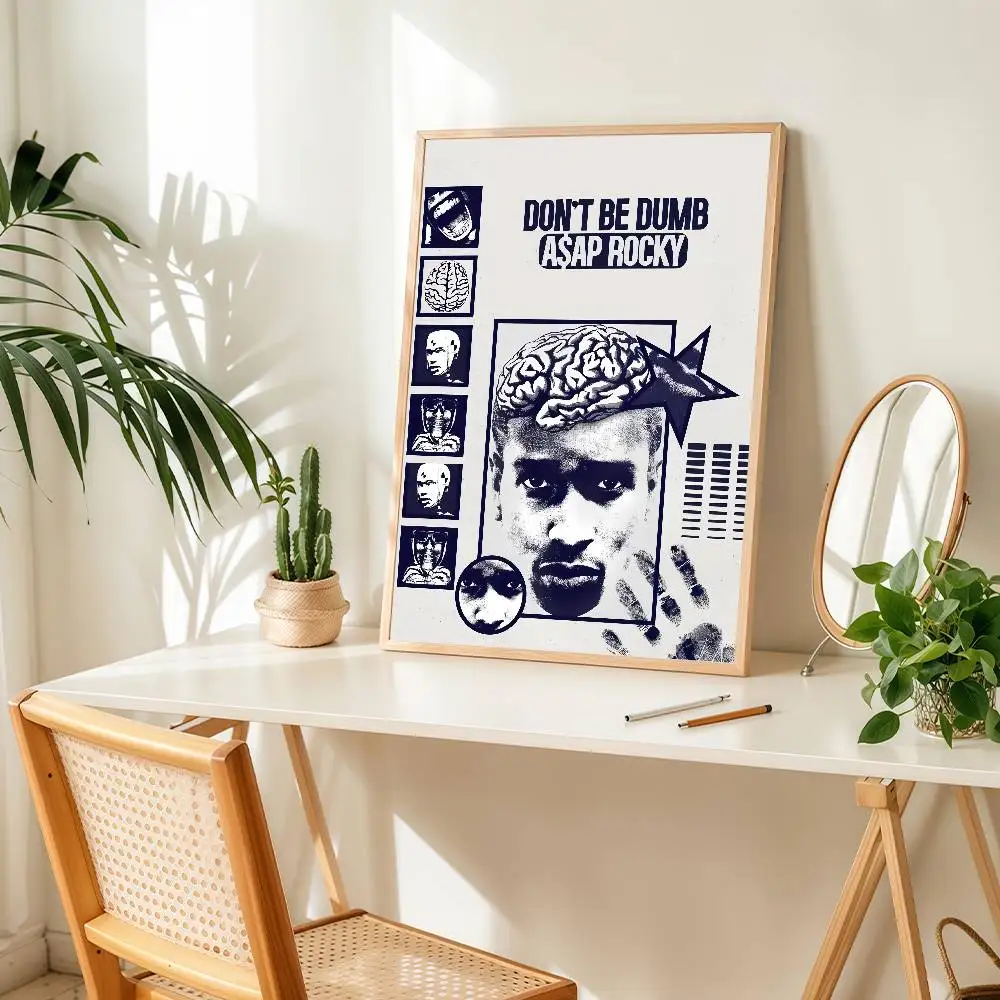 مغني الراب A-Asap R-Rocky-S لا تكون البكم ملصق مناسبة للمنزل غرفة المعيشة غرفة نوم مكتب بار الجدار لاصقة تزيين