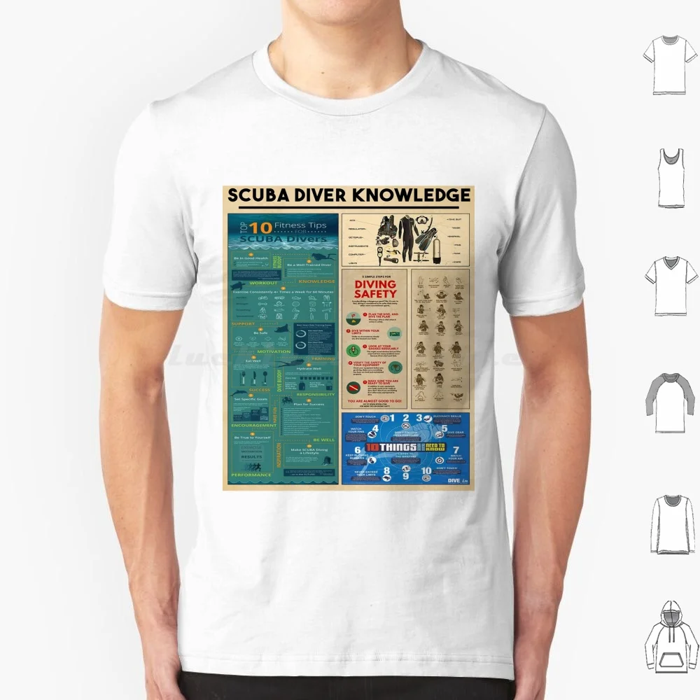 Scuba Diver Knowledge T Shirt Cotton Men Women DIY Print Diver Springboard Sports Lovers Girl Vintage Style Mom Vintage
