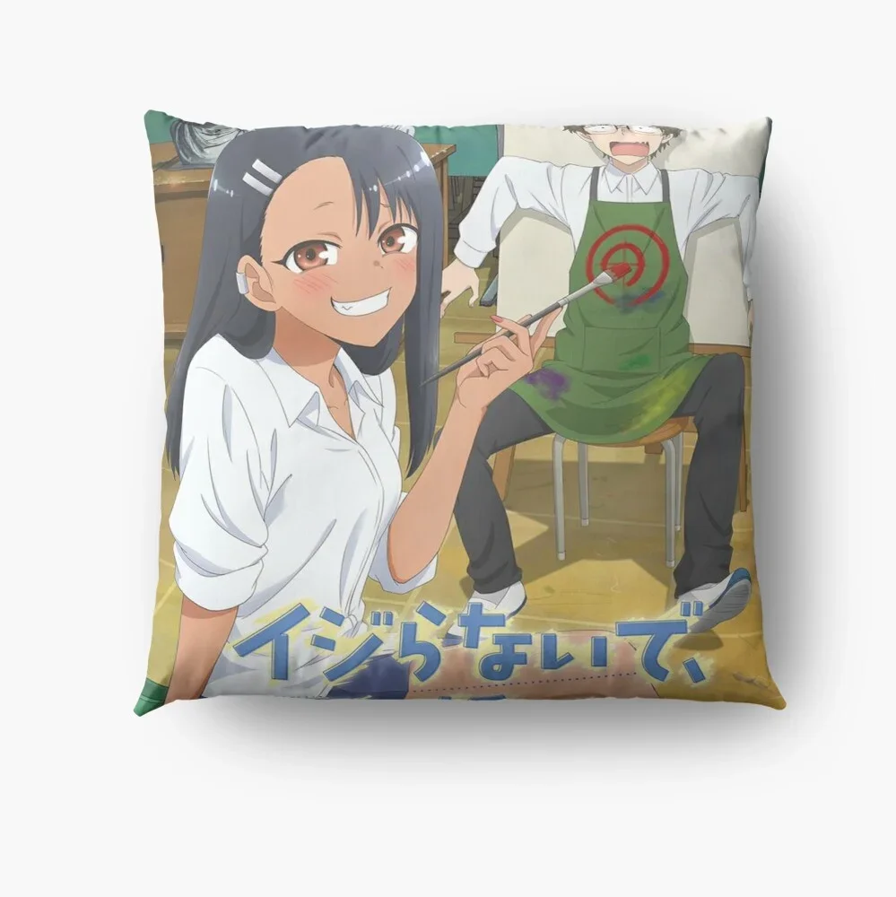 Don't Toy with Me Miss Nagatoro / Ijiranaide Nagatoro San Fashion Throw Pillow Case Cafe Home Decor Sofa Office Cushion Cover