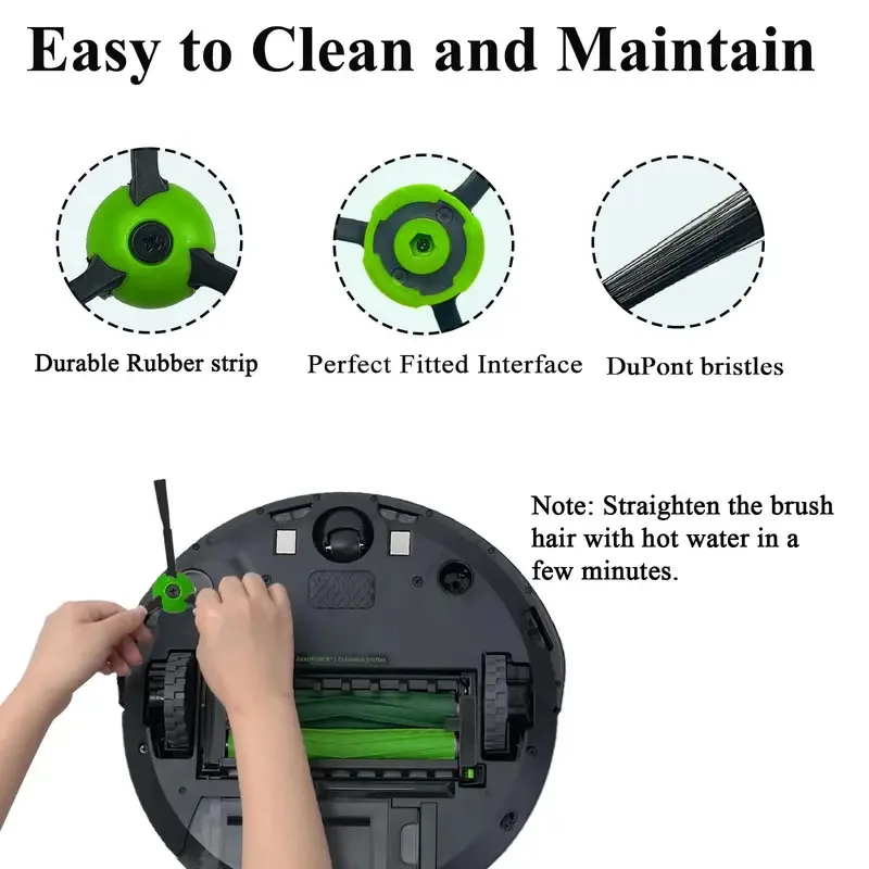 Side Brushes For iRobot Roomba i & j & e Series i1+/i2+/i3+/i4+/i5+/i6+/i7+/i8+/j6+/j7+/j8+/e5/e6 Robot Vacuum Replacement Parts
