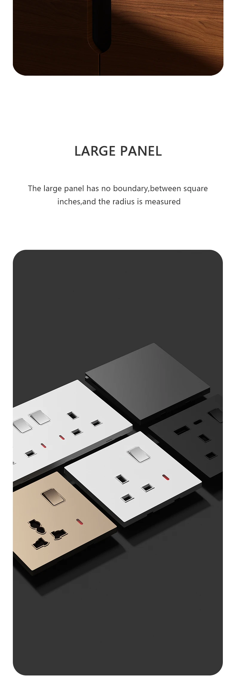 UK Standard Power Socket 13A Quick charge Plug 20W Smart Type-C Wall Outlet,220V Electrical Universal Wall Light 2way Switch
