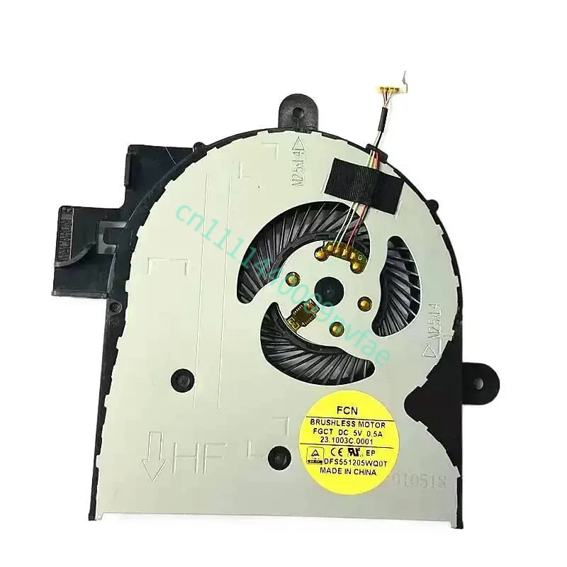 Replacement  CPU Cooling Fan for HP Envy X360 15-bk M6-W M6-W010DX M6-W101DX M6-W102DX Series 4-Pin 4-Wire 807524-001