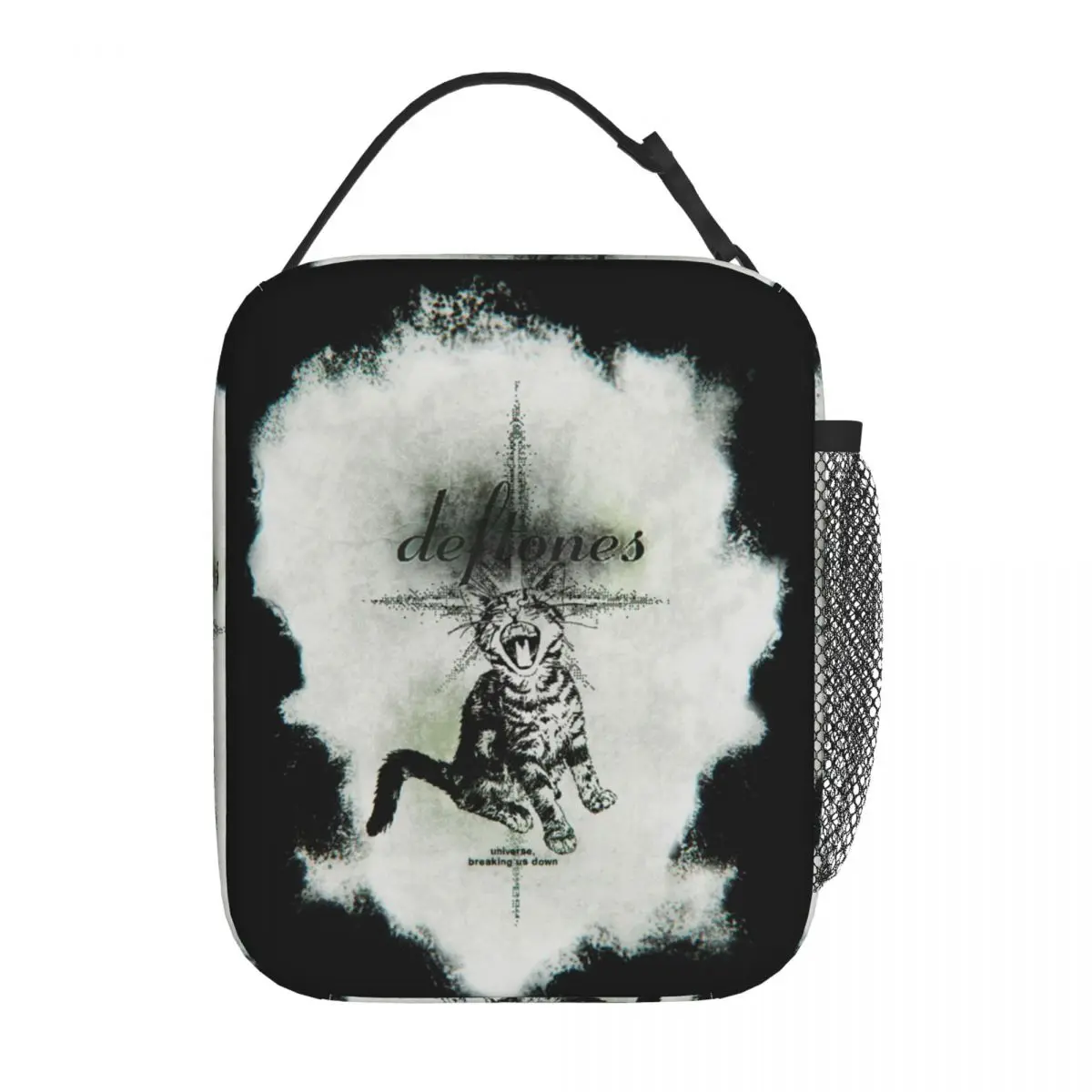 ديفتونز شريط معدني ألبوم المهر الأبيض معزول حقيبة الغداء لمكتب برودة صندوق طعام حراري حمل صناديق الغداء المحمولة الحاويات