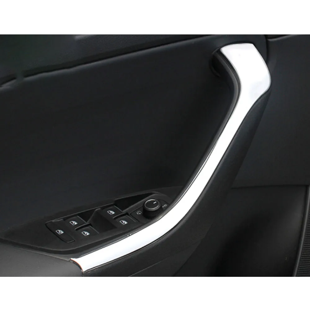 Molding Door Window Glass Inner Panel Armrest Lift Switch Button Trim Frame 4pcs For Skoda Kodiaq 2017 2018 2019 2020 2021 2022