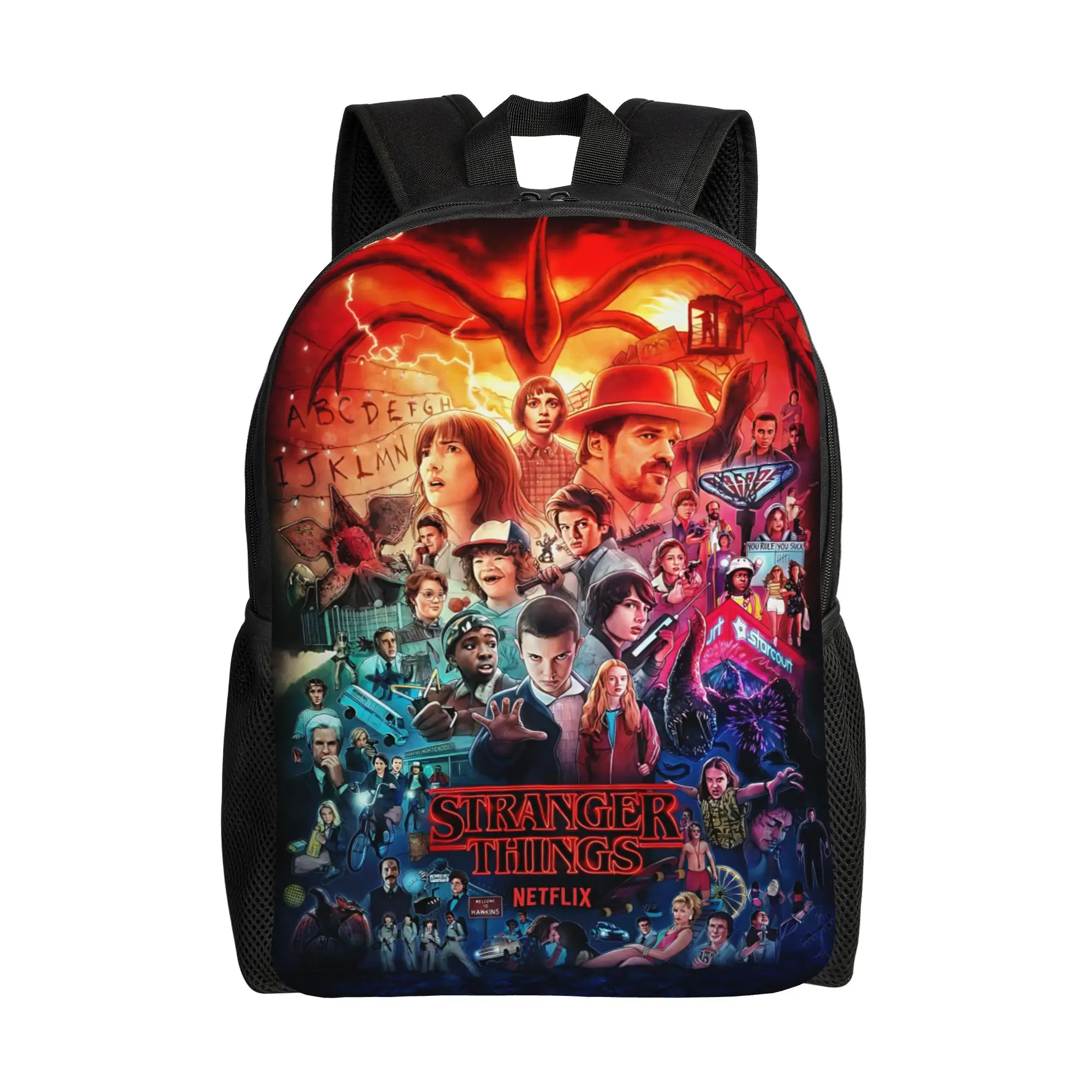 

1PC Fashion Backpacks funko stranger things Daypack Portable For School Sturdy Shoulder Rucksack