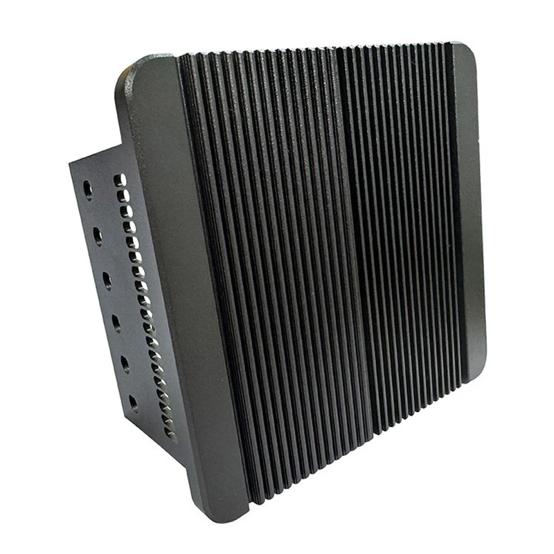 Custom Extruded Aluminum Heat Sink Enclosure CNC Machined Black Anodized Aluminum Electronic Equipment Housing