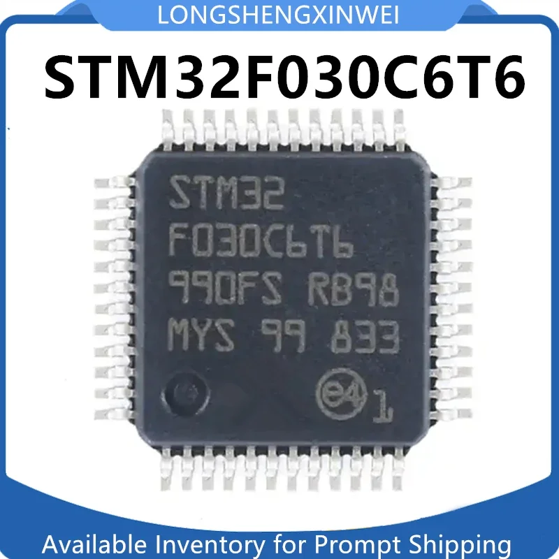 1PCS STM32F030C6T6 STM32F030 LQFP-48  ARM Cortex-M0 32-bit Microcontroller Original