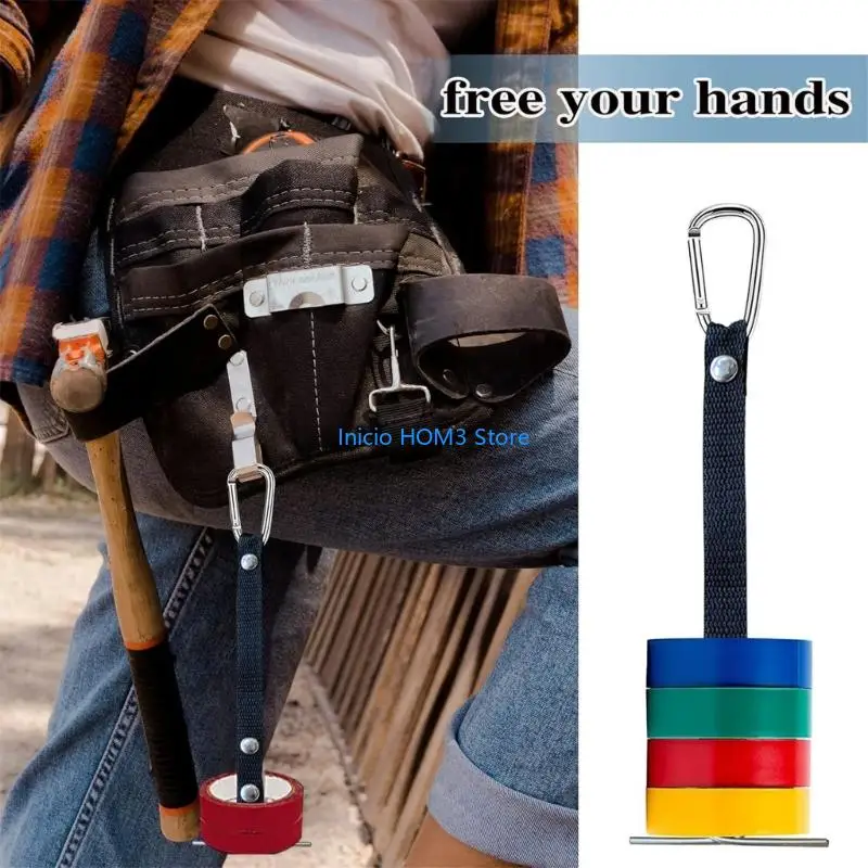 A5YD Durability Polyester Alloy Tape Holder For Electricians Construction Workers