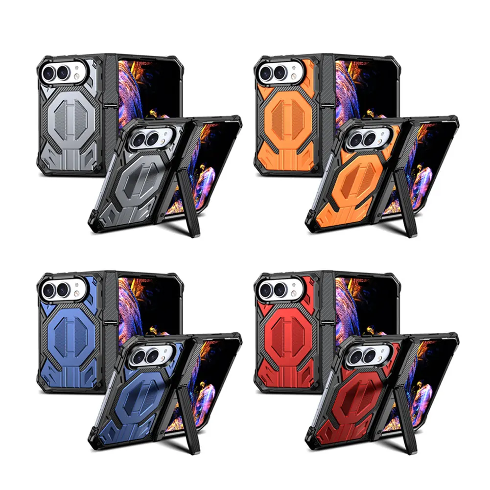 Full Body Magnetic Phone Case With Hinge Protection For TPU PC Cover For IPhone Duo Stylish Colorful Accessories
