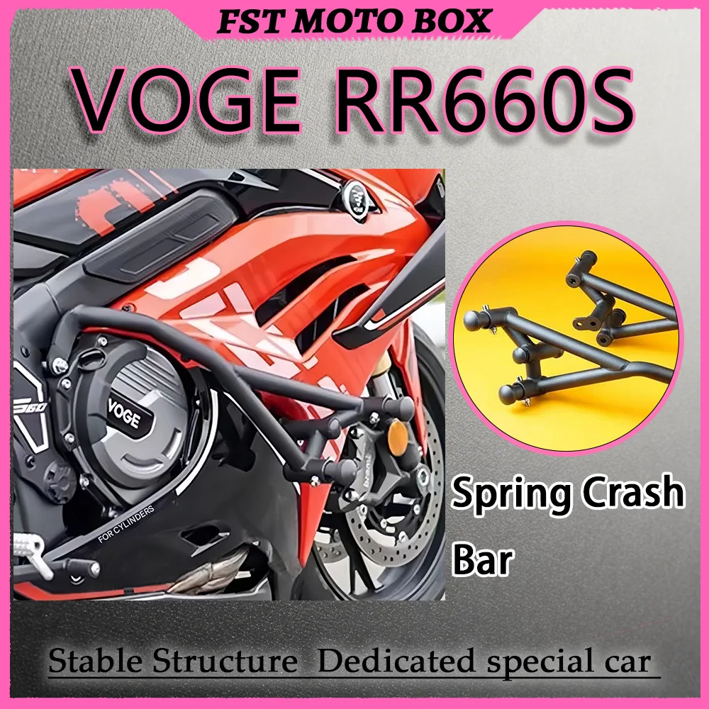 FOR VOGE RR660S Special Racing High Carbon Steel Crash Bars Full Wrap-Around Head Guards with Integrated Anti-Fall Bum Enhanced