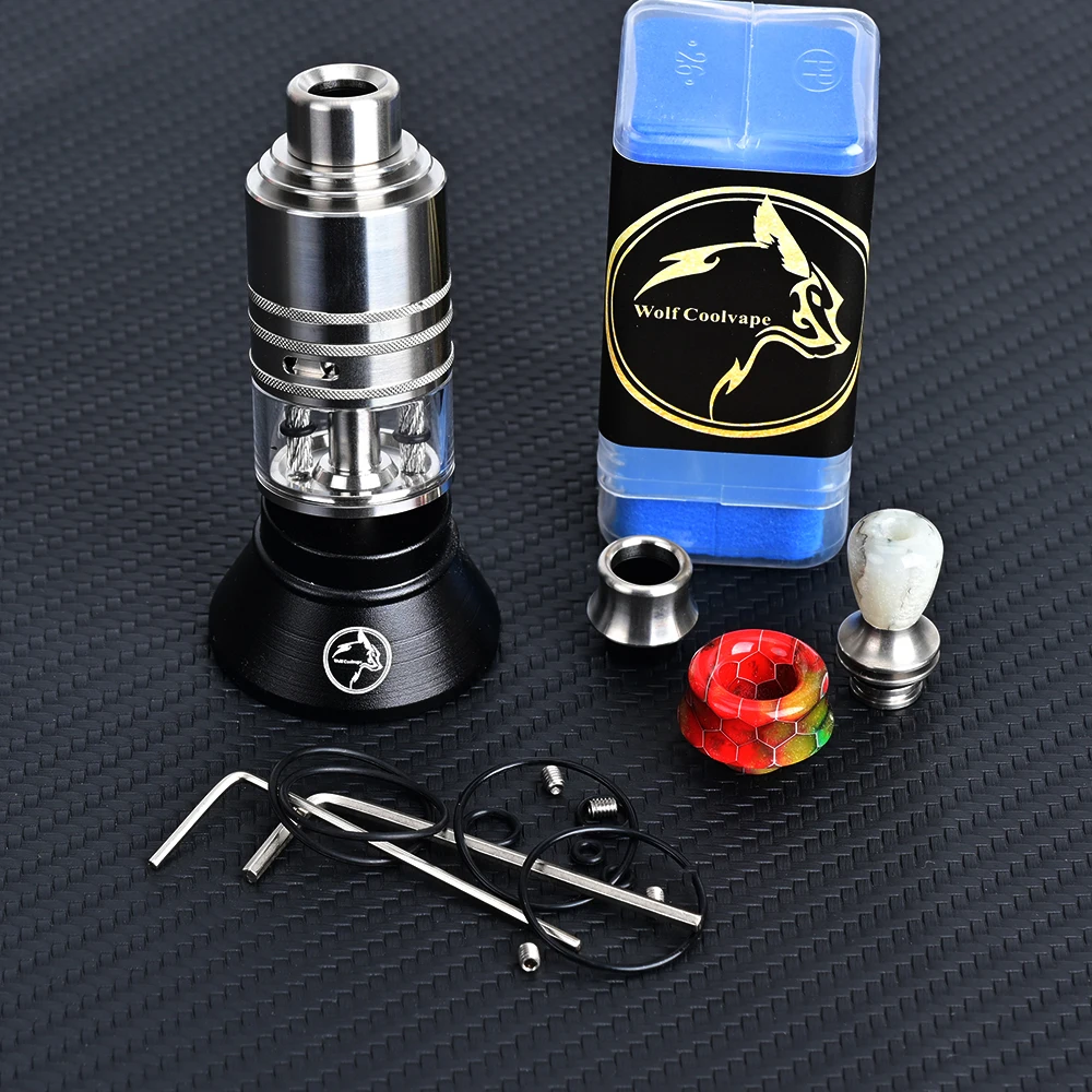 

Wolfcoolvape Taifun GX Style RDTA Восстанавливаемый капельный бак Распылитель 316SS + стекло 4,0 мл 23 мм Распылитель для вейпа