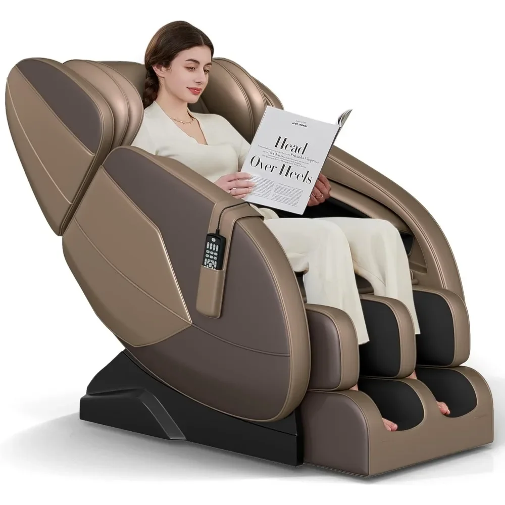 

2025 Massage Chair Full Body,Zero Gravity Lower Back and Calf Heating Shiatsu Massage Recliner with 6 Auto with Manual Modes