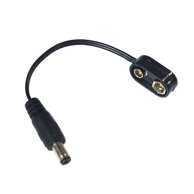 

9V Battery Clip Converter Power Cable Connector Pedal Effect Male Cable 9Volt Power Supply Cable Guitar Accessories