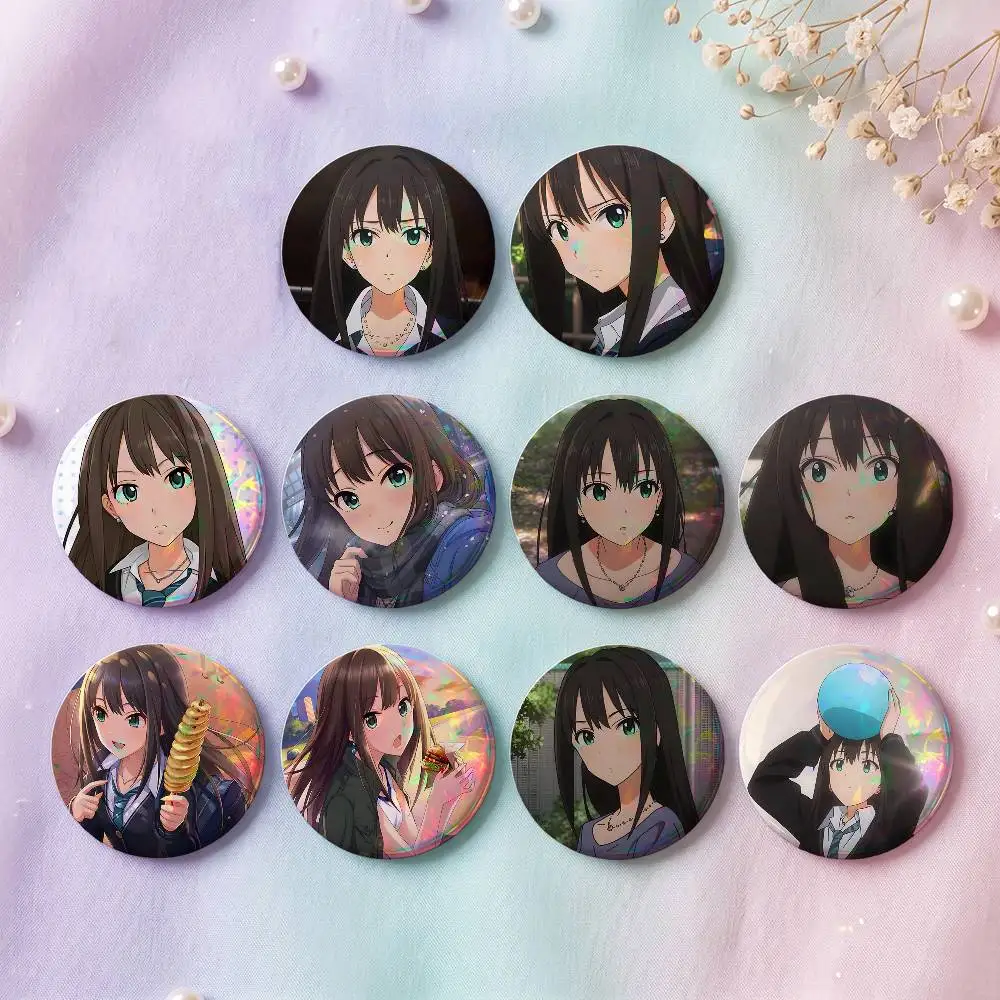 1pc Rin Shibuya Anime Characters Cartoon Style Badge Brooches On Backpack Decoration Round Enamel Pins For Accessorys