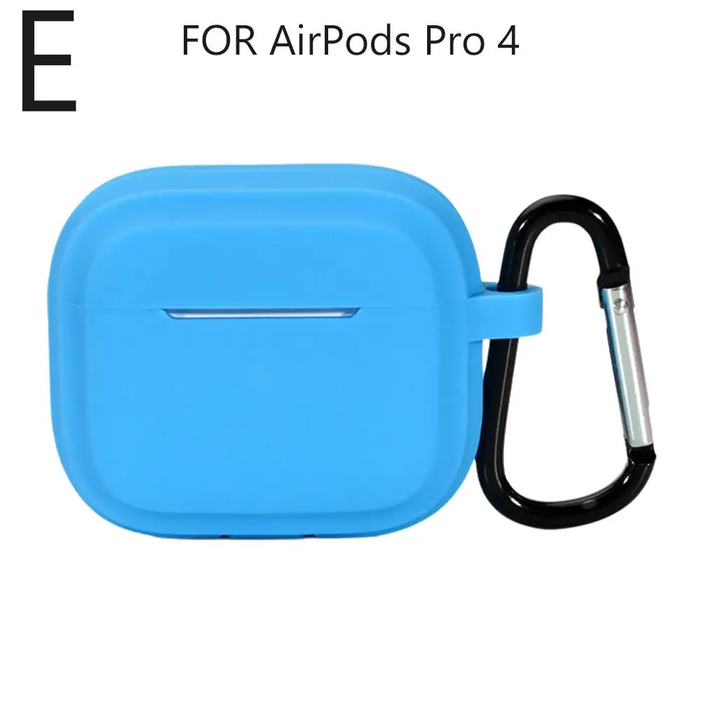 Funda de silicona para AirPods Pro 4, funda de silicona para auriculares AirPods Pro 4, brillo X1X5