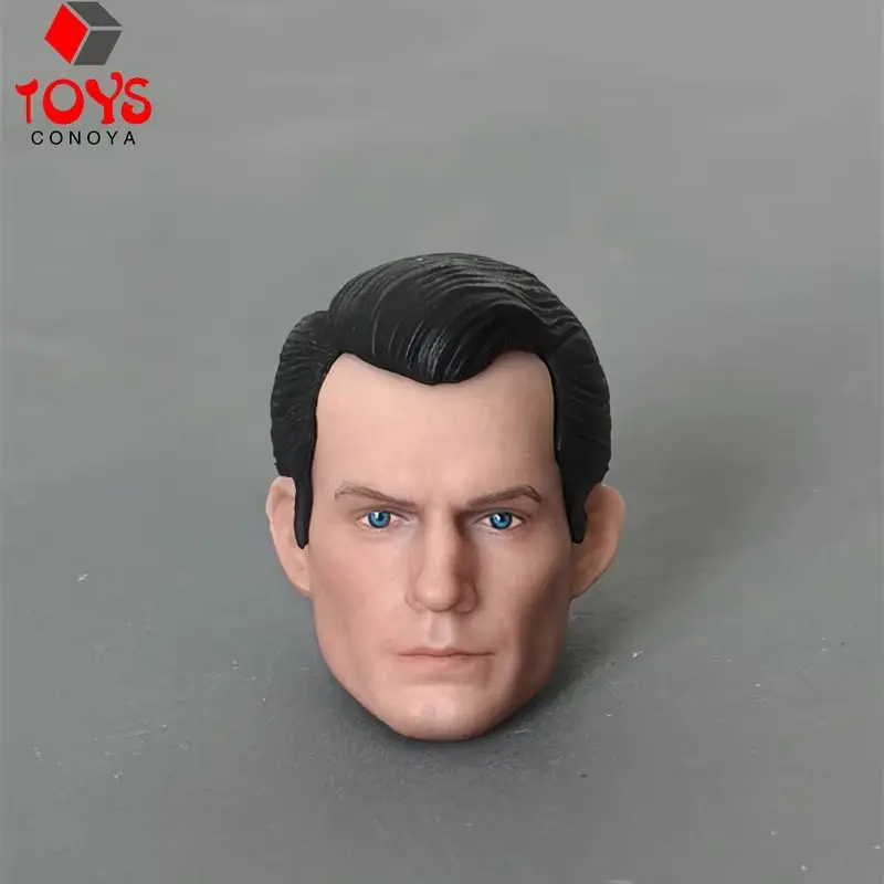 1/12 Scale Henry Cavil Head Sculpt Carving Model Fit 6" Strong Male Solider Action Figure Body Dolls