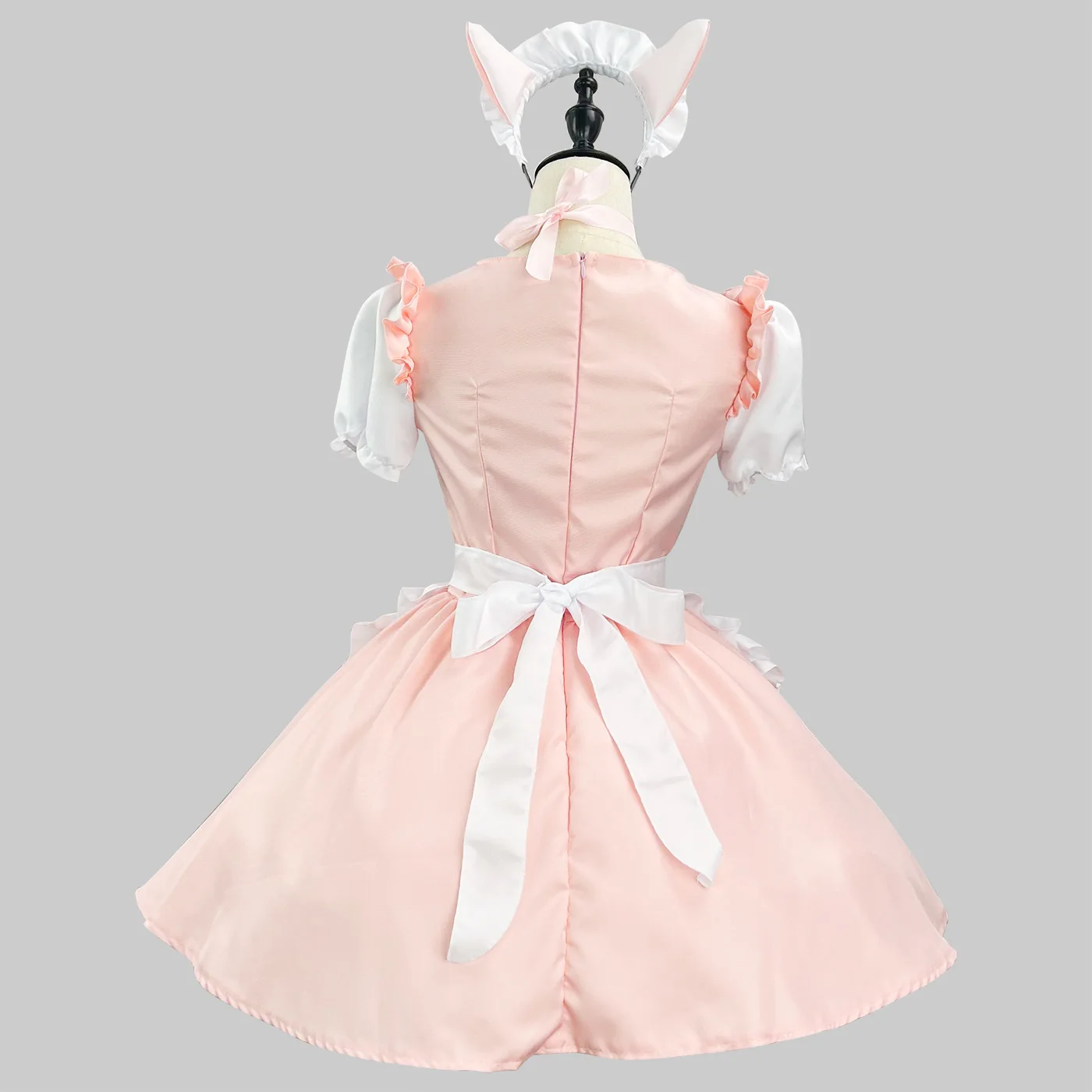 Pink Maid Costume Japanese Anime Cosplay Sweet Classic women Lolita Fancy Apron Maid Dress Pink Black Set Halloween dress