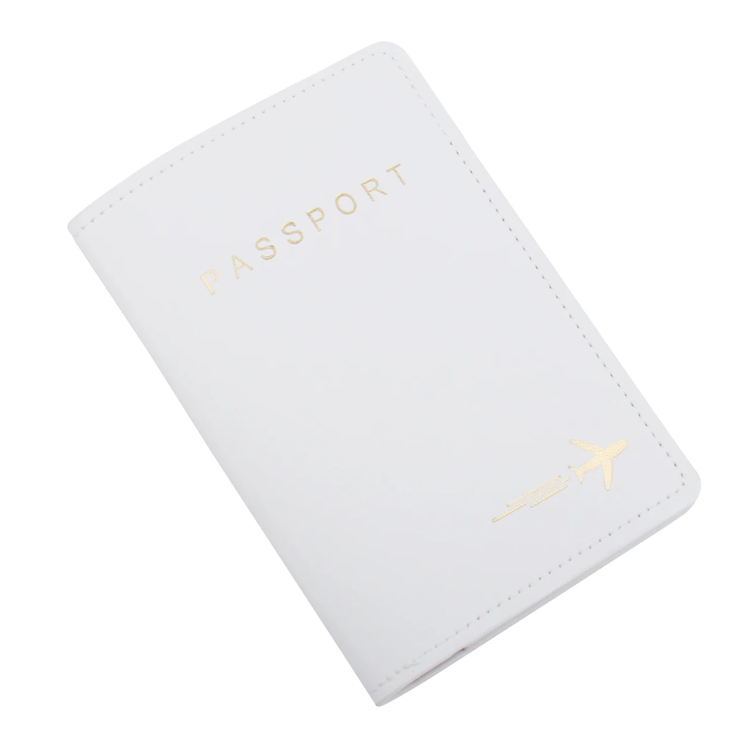 Couverture de Passeport Simple en Cuir PU, Porte-cartes, Unisexe, Noir, Blanc, Mince, de Voyage, Portefeuille Cadeau, Nouvelle Collection