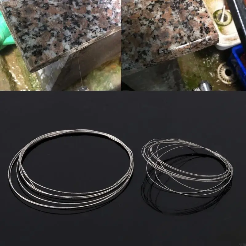 1m 0.26/0.38mm Metal Wire For Diamond Emery Glass DIY Cutting B95B