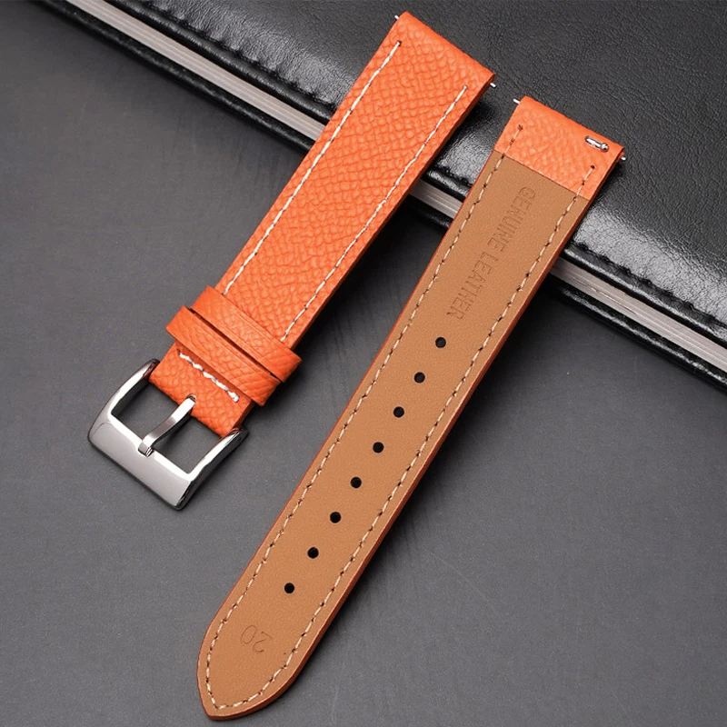 2023 New Vintage Leather Watch Band Epsom Watch Strap 18mm 20mm 22mm Wristband Accessories Quick Release Watchband Belt for Men