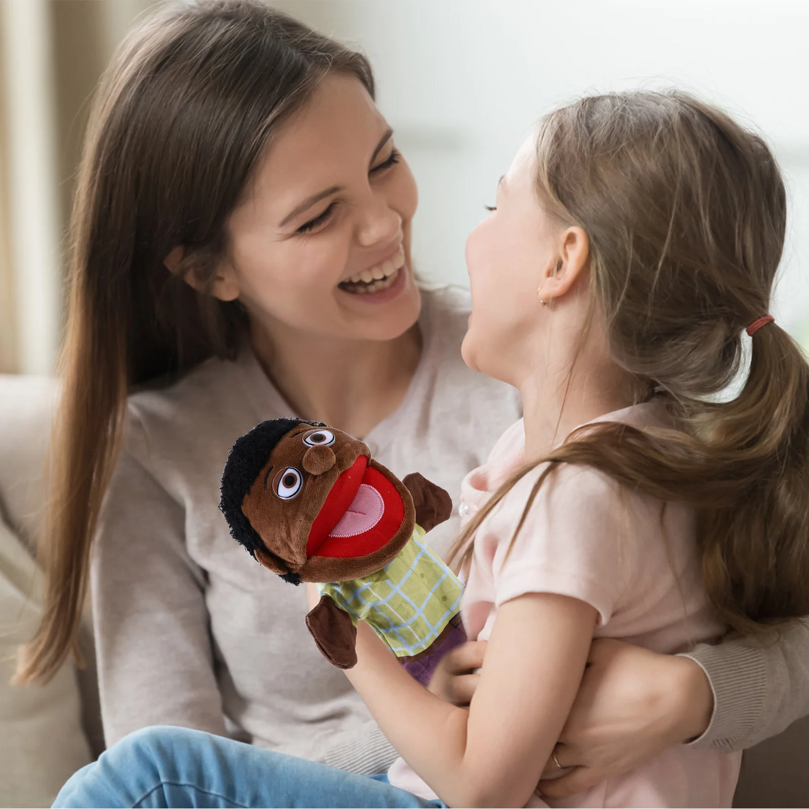 1 Marionetta da Mano Personaggio dei Cartoni Animati Figura Creativa per Raccontare Storie Marionette Realistiche