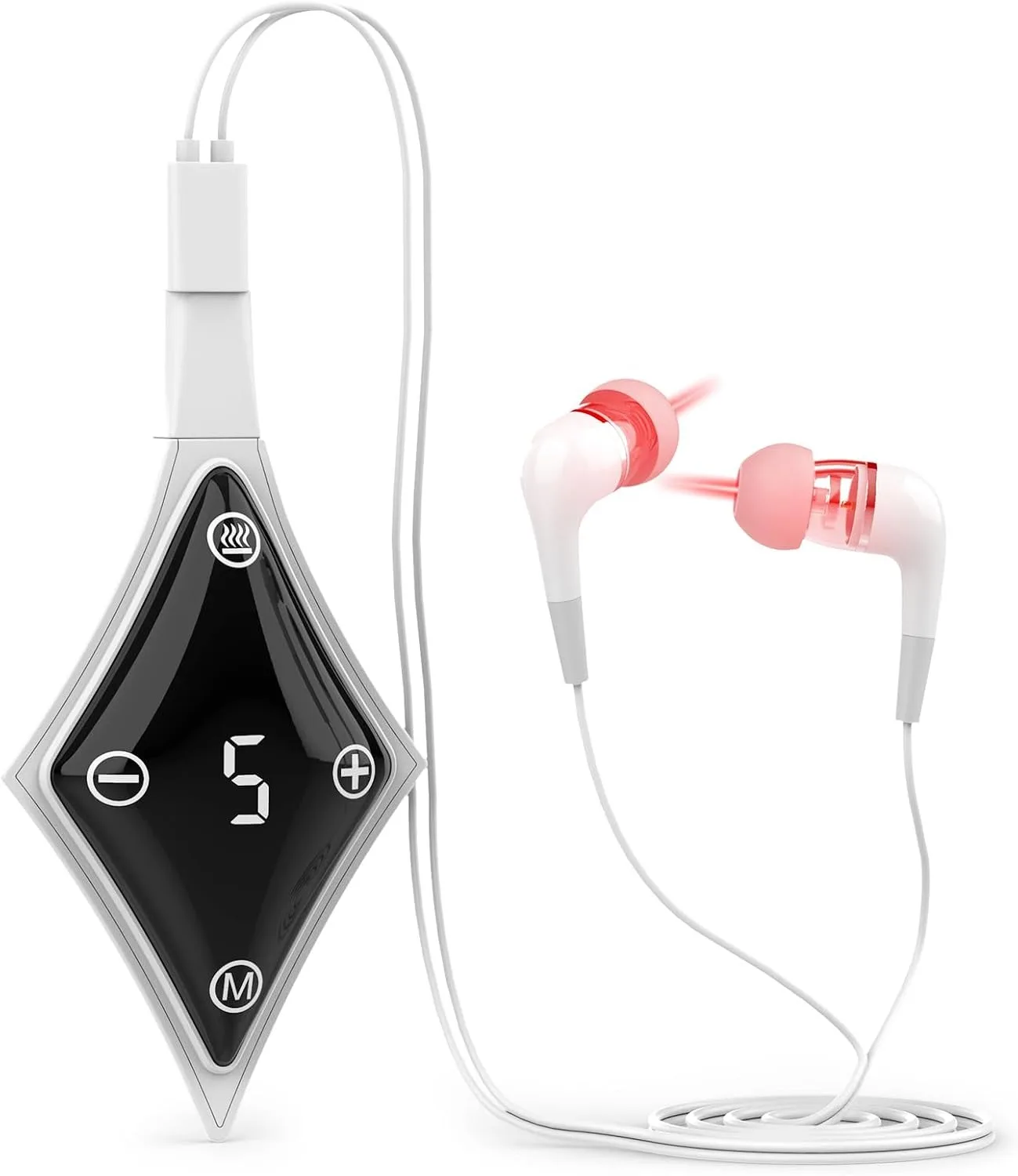 Tinnitus Ear Laser Therapy 650nm LLLT Red Light Irradiation Laser Physiotherapy USB Earplug Otitis Media Deafness Treatment
