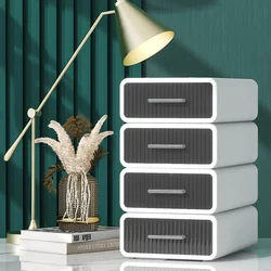 Sleek Black and White Storage Drawers Desk Organiser Stackable Office Stationery & Cosmetic Organiser Home Storage Decoration