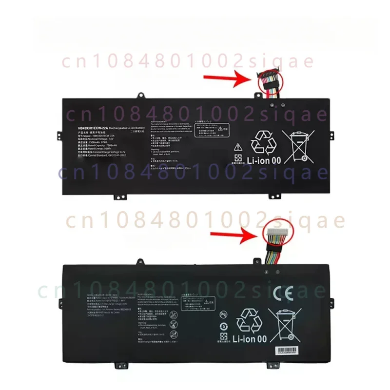 HB4593R1ECW Notebook Laptop Battery For Huawei Magicbook 14 2019,R5 VLT-WX0,X Pro 13.9, KPRC-W10 KPR-W19 MACH-W19B W29B VLR-W09