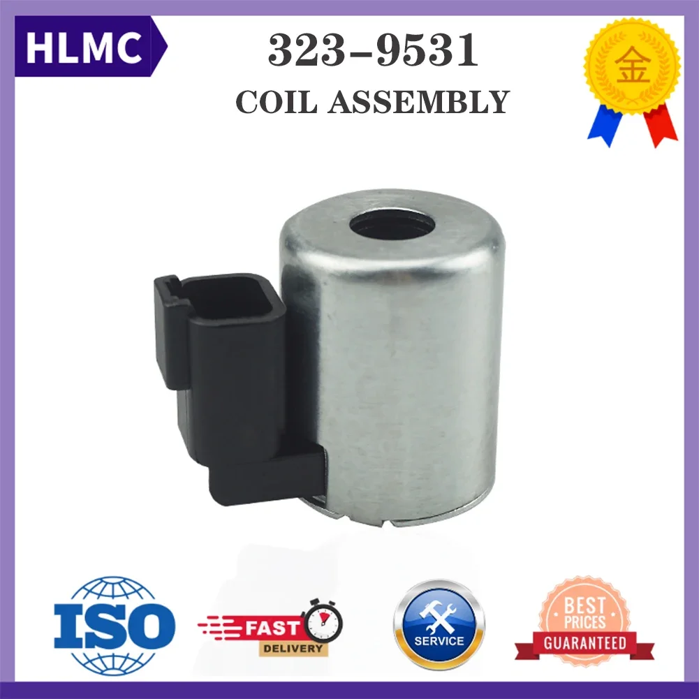 24V Diesel Engine Fuel Shut Off Solenoid Valve 323-9531 Engine Stop Solenoid Coil 3239531
