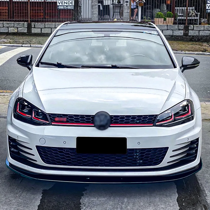 

Для VW Golf 7 MK7 GTI R Rline 2013-2016 Автомобильный передний бампер, спойлер, нижняя защитная пластина, разветвитель, лезвие, диффузор, автозапчасти