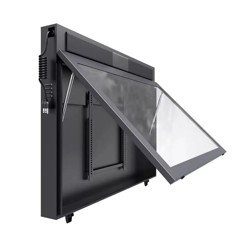

50 60 inch outdoor waterproof non-touch LCD screen case security TV carbon steel case