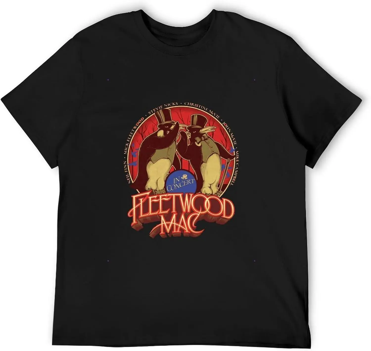 T Shirts for Men Fleetwood Mac Summer Tops Short Sleeve T-Shirts