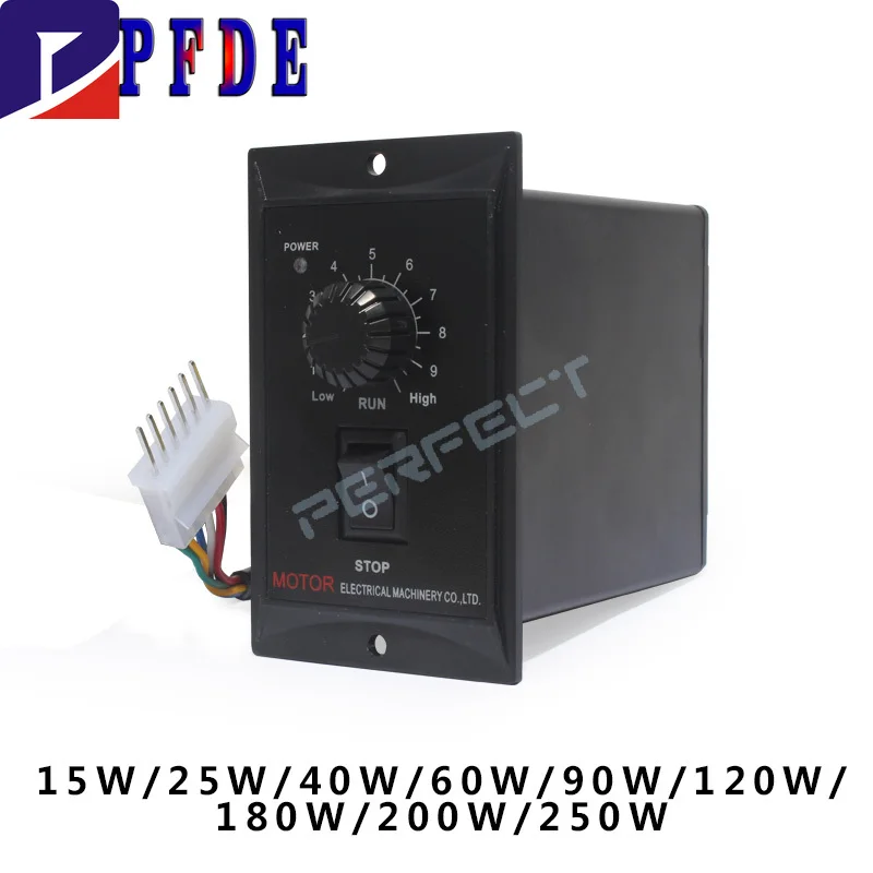 US-52 5w/25w/40w/60w/90w/120w/180w/200w/250wAC 220V Motor Speed Pinpoint Regulator Controller Forward & Backward 50/60hz