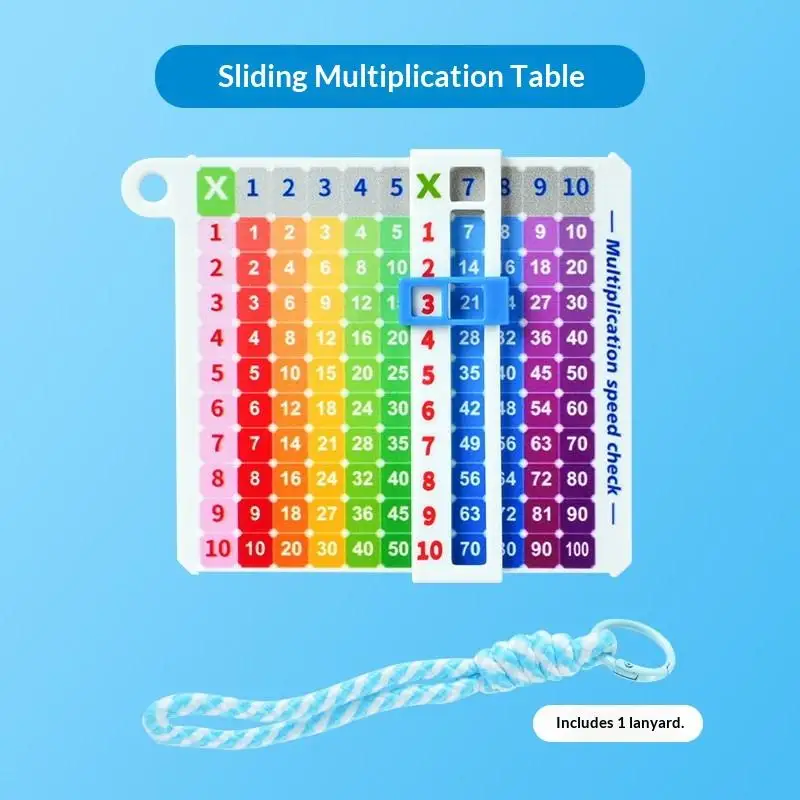 Multiplication Quick Search Card Math Enlightenment Table Portable Cartoon