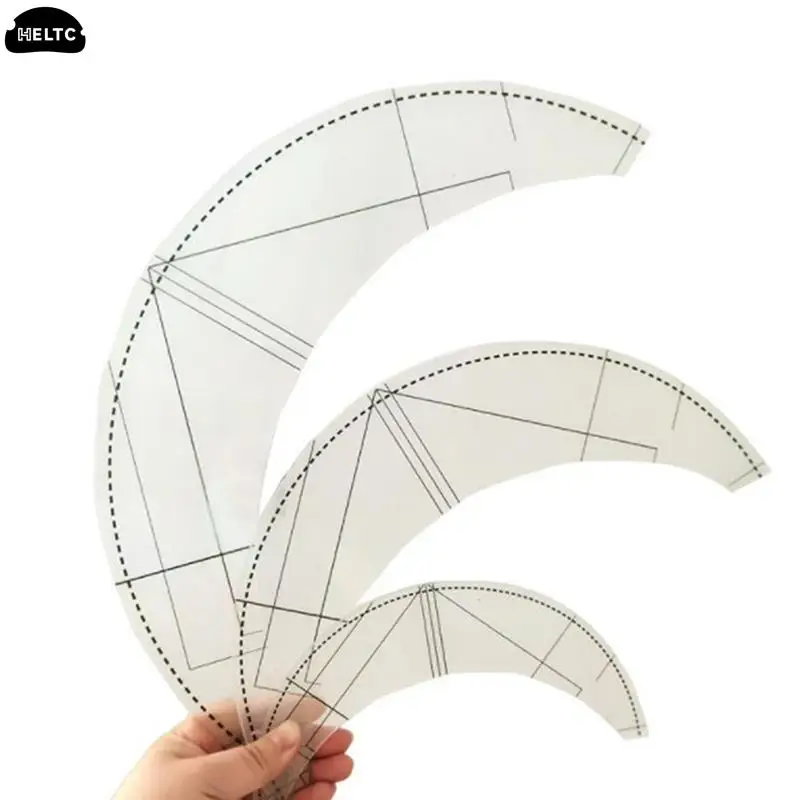 1*Table Mat Patchwork Ruler Braided Twist Template Acrylic Sewing Ruler For Garment Proofing Multi-function Quilting Ruler Style