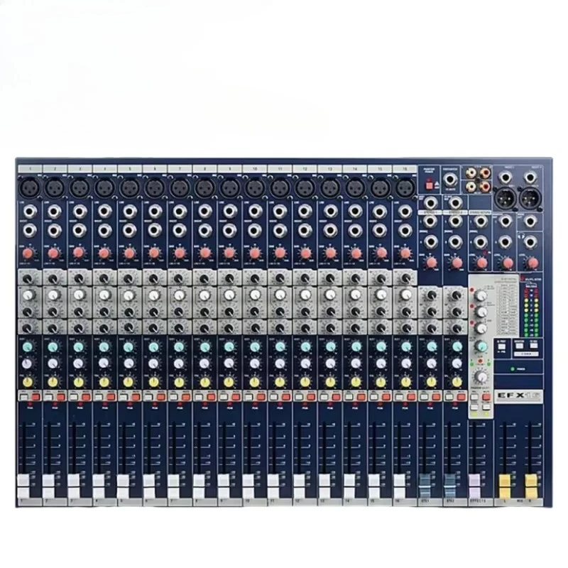 

EFX16 Профессиональный DJ-контроллер Аудиоконсоль Микшер Сценическое исполнение Металлическая звуковая система