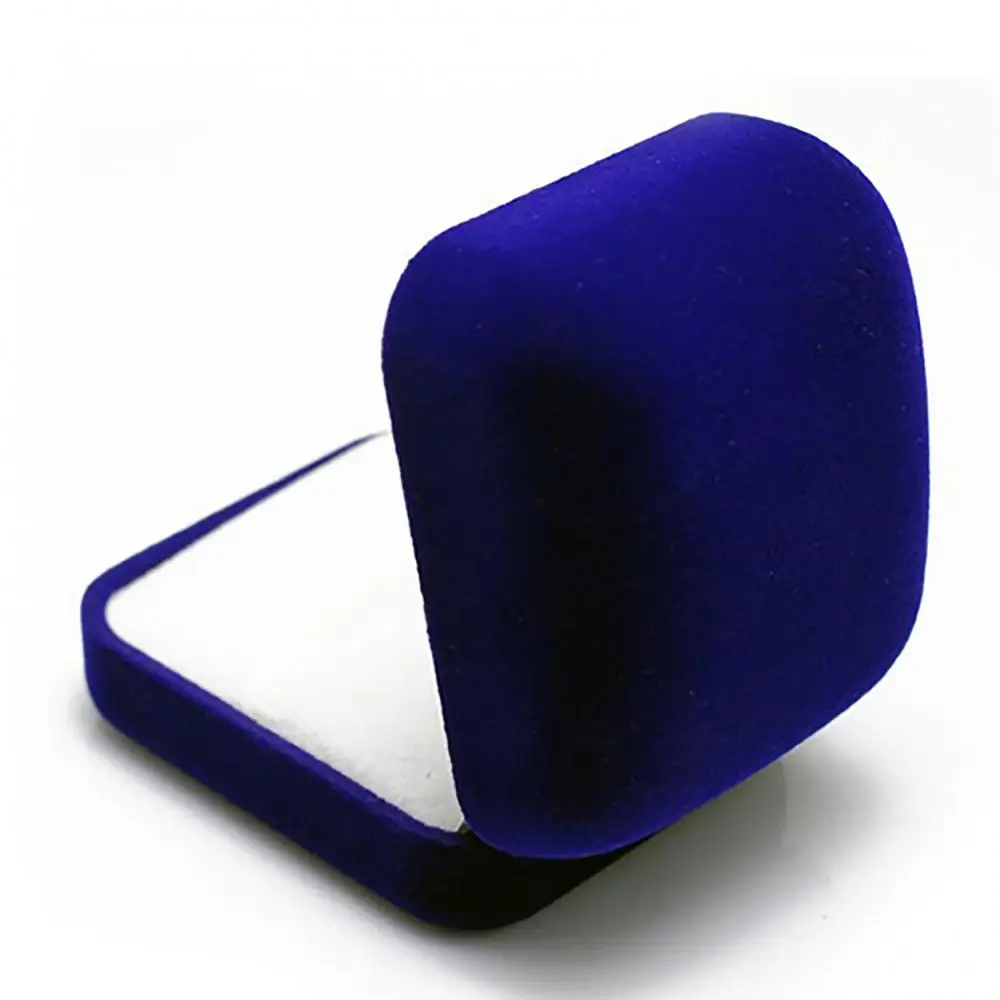 Blue Velvet Engagement Jewelry Ring Box Earring Pendant Display Holder Case Rings gifts Box